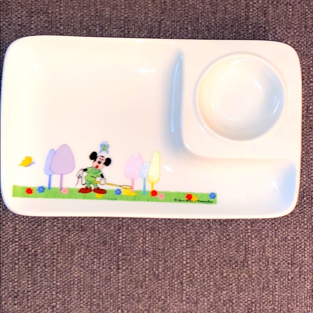 Vintage EC Walt Disney Mickey Butterfly snacktray
